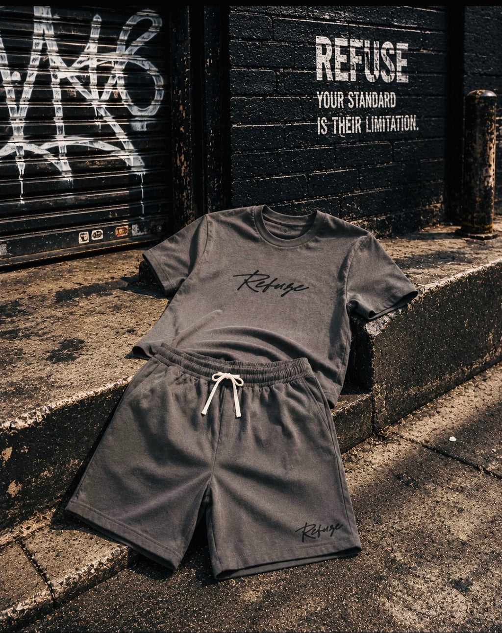Charcoal Yee Short Set