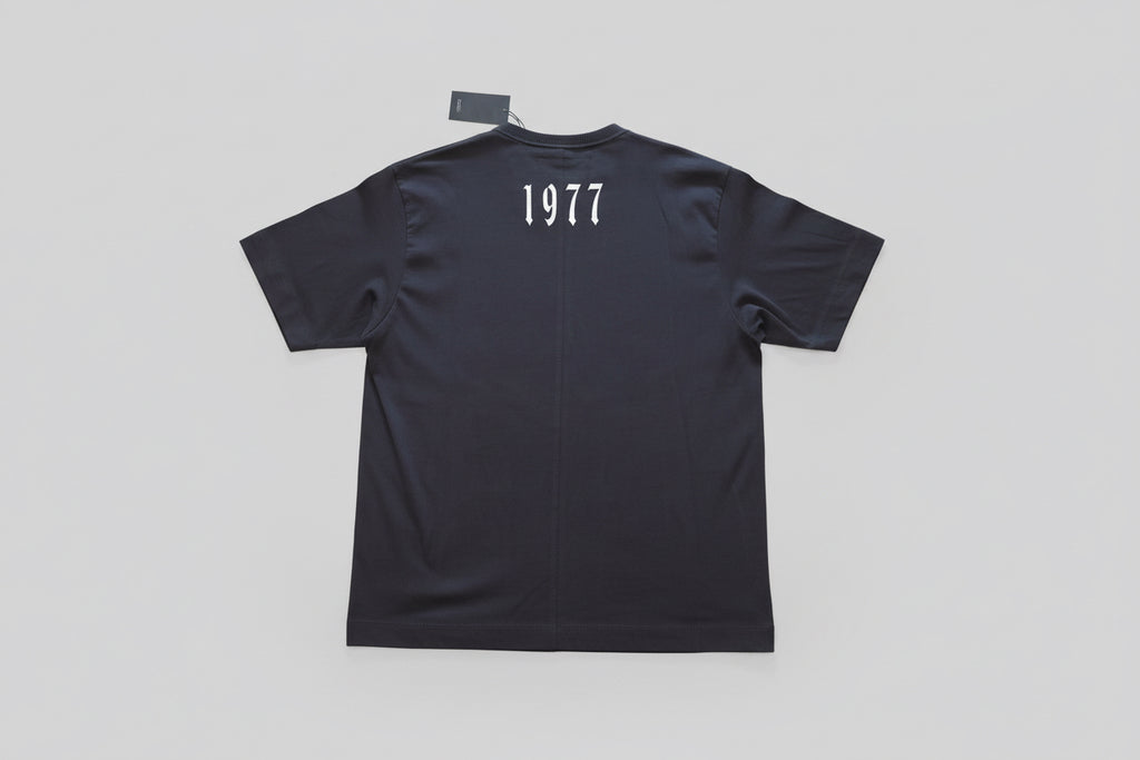 Short Sleeve Sitty Burr Clothing with 1977 across the back
