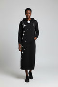 Long Sleeve fitted Hoody dress with ReFuZe Logo
