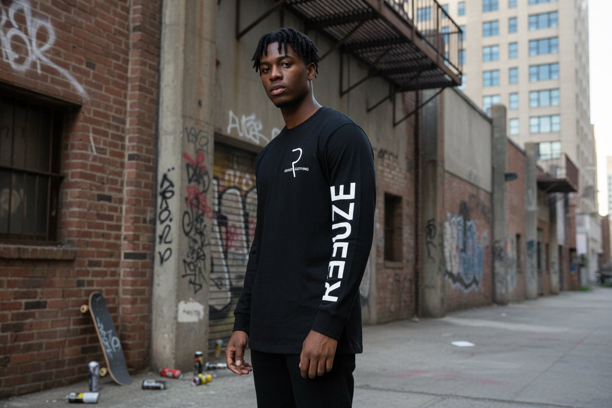 Mens Long Sleeve logo Fleece