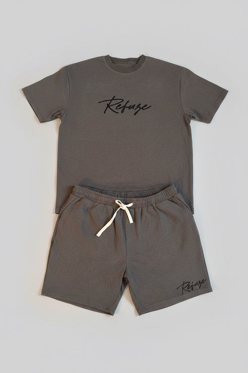Charcoal Yee Short Set