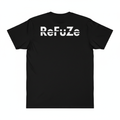 ReFuZe T-Shirt with Black Strikethrough